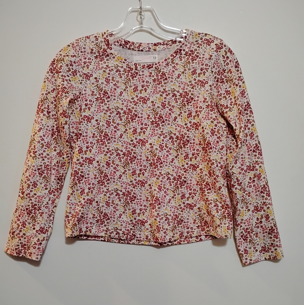 FYOUNG&HEARTS Floral prints Long Sleeve Top GIRLS 12 60% Cotton 40%Polyester